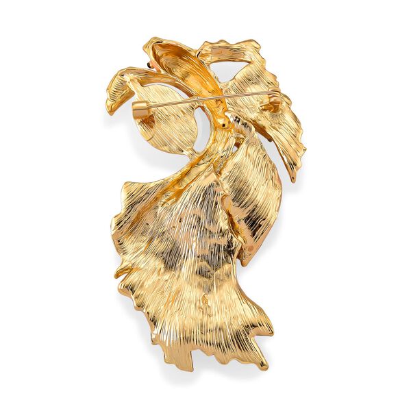 Harz, Schwarze Kristall Brosche emailliert image number 5