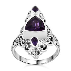 Royal Bali Kollektion - Afrikanischer Amethyst-Ring - 3,59 ct.