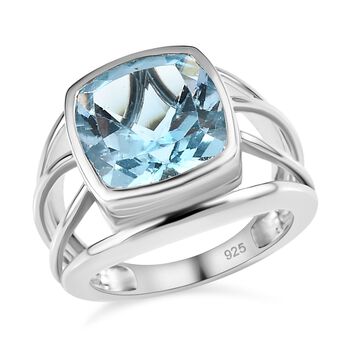 Himmelblauer Topas-Ring - 6,29 ct.