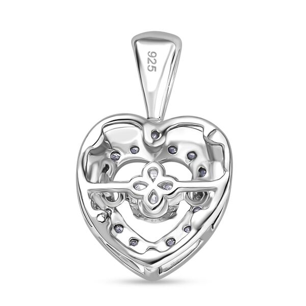 Moissanit Herz Anhänger - 0,39 ct. image number 5