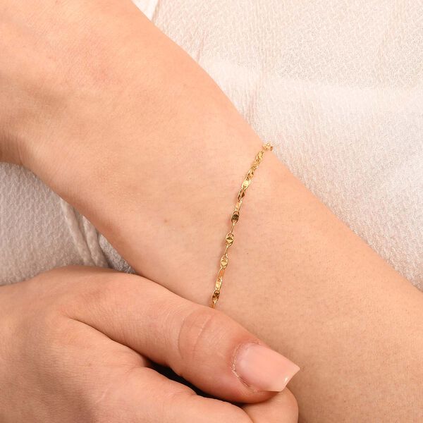 925 Silber vergoldet Armband ca. 19 cm ca. 1,58g image number 1