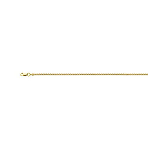 Italienische Box Kette ca. 50 cm 925 Silber Gelbgold-Überzug ca. 4,00g image number 1
