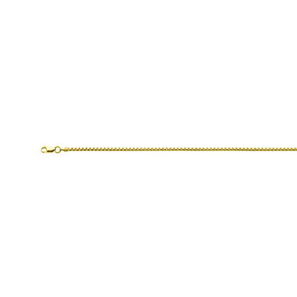 Italienische Box Kette ca. 50 cm 925 Silber Gelbgold-Überzug ca. 4,00g image number 1