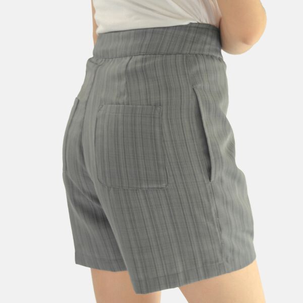 Unifarbene Damen Shorts, Gr&ouml;&szlig;e 40, Grau image number 4