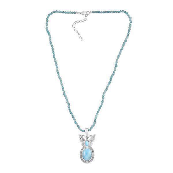 AAA Larimar Anhänger mit 50cm Kette - 52,50 ct. image number 3