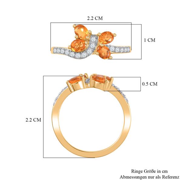 AA Feueropal und Zirkon Ring  - 0,62 ct. image number 7