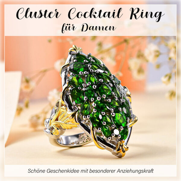 Natürlicher Chromdiopsid-Ring - 5,19 ct. image number 2