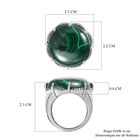 Malachit Ring Edelstahl (Größe 17.00) ca. 26.68 ct image number 6
