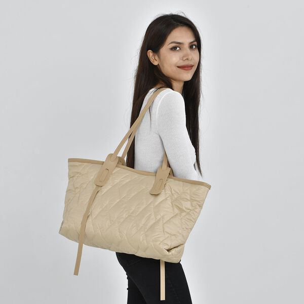 Tote Tasche, wasserabweisend, beige image number 3