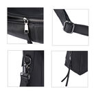 Handtasche aus 100% echtem Leder mit abnehmbarem Riemen, Schwarz  image number 4