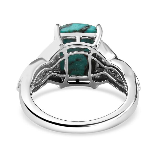 Sierra Nevada Türkis und Zirkon-Ring - 4,34 ct. image number 6