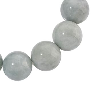 EXTREM SELTEN Nat&uuml;rliche Wei&szlig;e Jadeit Jade (15-17mm) Armband, flexibel, ca. 475.00 ct