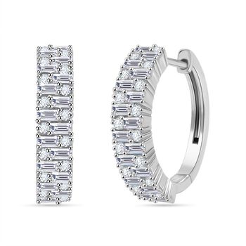 Moissanit Ohrringe 925 Silber rhodiniert ca. 2.50 ct