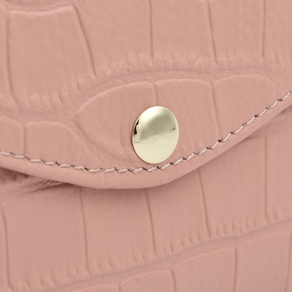 Brieftasche f&uuml;r Damen aus 100% echtem Leder und RFID Schutz, Gr&ouml;&szlig;e 20,5x10 cm, Rosa image number 6