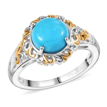 D'Joy AA Sleeping Beauty T&uuml;rkis zweifarbiger Ring und Anh&auml;nger mit 50cm Kette