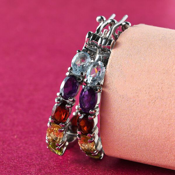 Multi-Edelsteine Inside-Out-Creolen image number 2