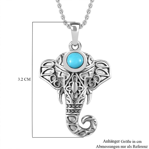 AA Sleeping Beauty Türkis Anhänger mit 45cm Kette - 0,52 ct. image number 6