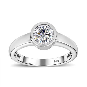 Moissanit Ring - 0,73 ct.