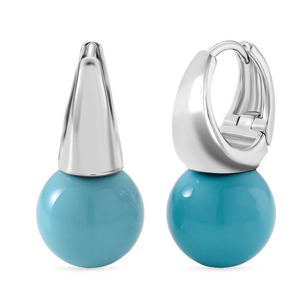 Sleeping Beauty Farbe Muschelkernperle Ohrringe