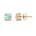 D'Joy AA Natürlicher, äthiopischer Welo Opal Ohrringe 925 Silber vergoldet ca. 0.71 ct