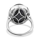 Schwarzer Stern Diopsid Ring, 925 Silber platiniert, ca. 24,05 ct image number 5