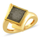 Meteorit Ring 925 Silber vergoldet  ca. 6,00 ct image number 3