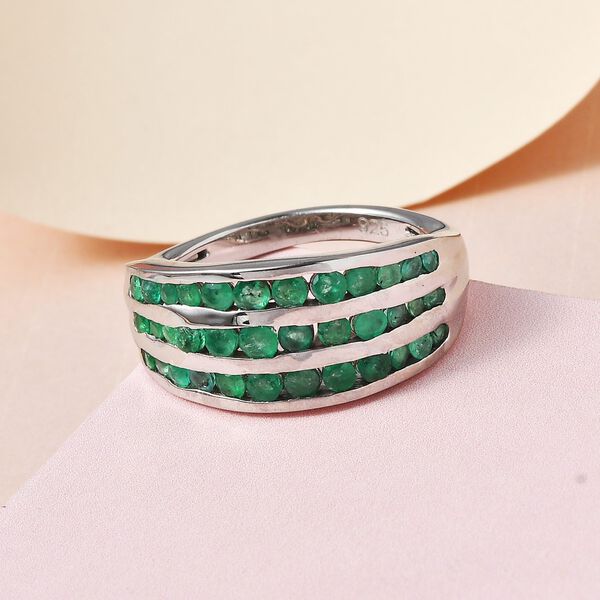 Premium Kagem sambischer Smaragd-Ring -1,40 ct. image number 2