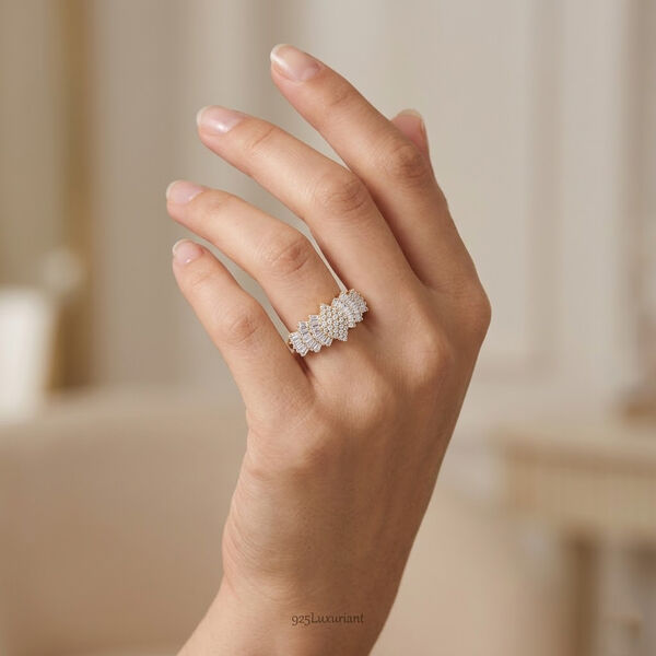 LUXURIANT DIAMOND - Lab Grown Diamant SI-GH Ring 925 Silber 750 Gelbgold Vermeil (Gr&ouml;&szlig;e 16.00) (10-15 Werktage Lieferzeit) ca. 2.00 ct image number 1