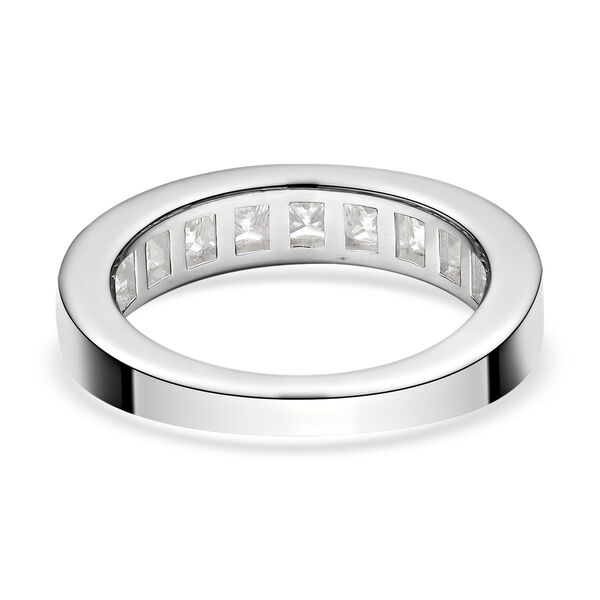 Moissanit-Ring, 925 Silber Platin  ca. 1,22 ct image number 5