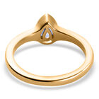 Tansanit Solitär Ring 925 Silber vergoldet  ca. 0,43 ct image number 5