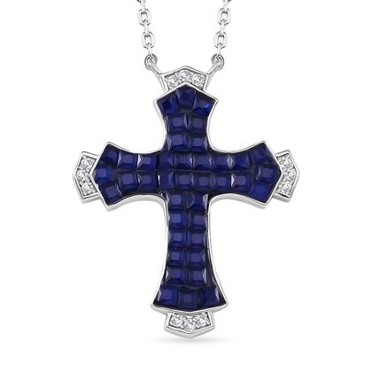 Aqua Nano, Wei&szlig;er Zirkonia Schmuckset 925 Silber rhodiniert