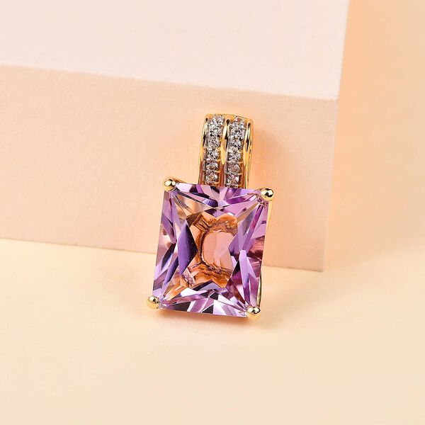 Rose De France Amethyst und Zirkon Anhänger - 6,18 ct. image number 2
