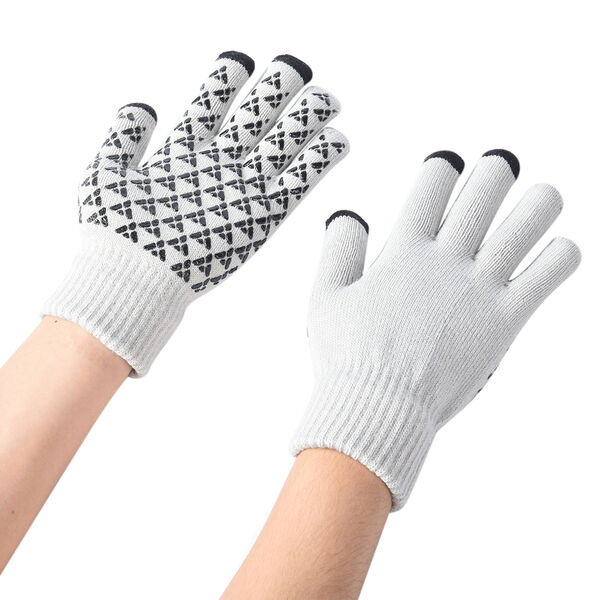 Unisex Dreieck Thermo Touchscreen Winterhandschuhe, Gr&ouml;&szlig;e: XL, Grau image number 8