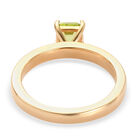 Natürlicher Peridot-Ring, 925 Silber vergoldet  ca. 0,63 ct image number 5