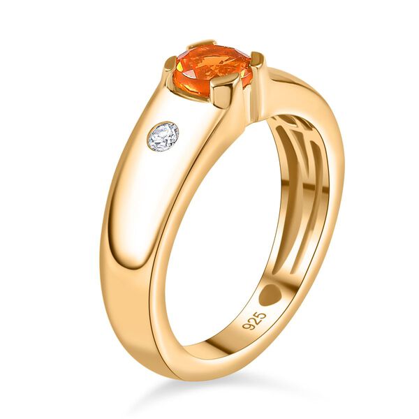 AA Salamanca Feueropal und Zirkon Ring - 0,46 ct. image number 5