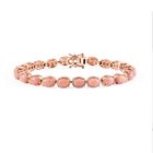Herzklang - D joy AA Vinicunca-Peruanischer Opal Armband ca. 19 cm 925 Silber 750 rosévergoldet ca. 15.03 ct