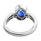 AA tansanischer, blauer Spinell-Ring, 925 Silber platiniert  ca. 1,51 ct image number 5