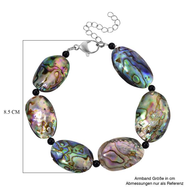 Abalone Muschel Armband ca. 23 cm mit 5 cm Extender, Reine Legierung image number 6