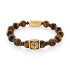 Gelbes Tigerauge, Hämatit Armband ca. 19.75 cm Reiner Edelstahl ca. 137,00 ct.