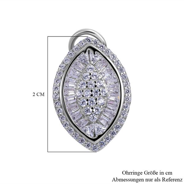 Lustro Stella - Wei&szlig;e Zirkonia Ohrringe, 925 Silber rhodiniert ca. 1.61 ct image number 3
