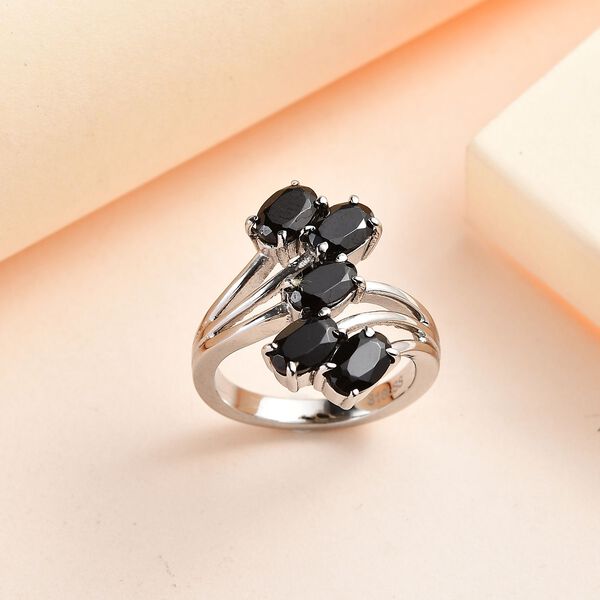 Schwarzer Spinell-Ring - 2,84 ct. image number 2