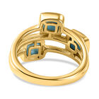 Larimar-Ring, 925 Silber vergoldet  ca. 2,52 ct image number 5