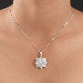 LUXURIANT SGL zertifizierter SI-GH Labor Diamant Anh&auml;nger mit 50cm Kette - 1 ct.