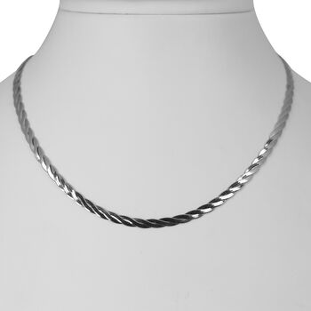 WRAPPED MAGICFLEX 925 Silber rhodiniert Halskette ca. 40.5 cm + 5 cm Extender, ca. 8,03g