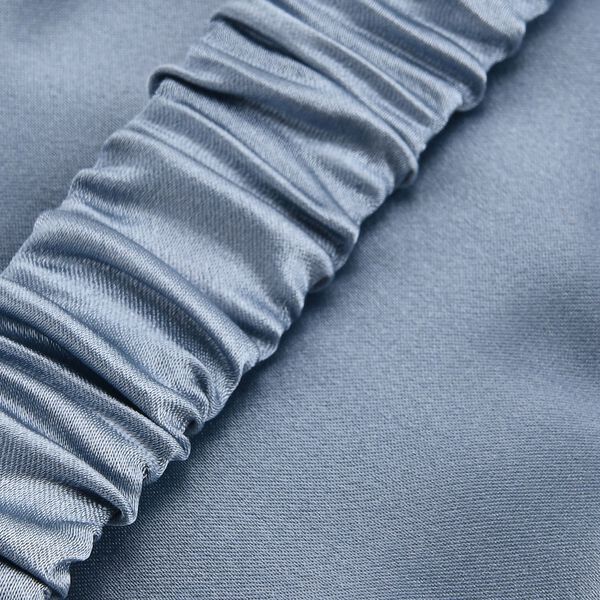 LA MAREY Augenmaske aus 19mm 100% Maulbeerseide mit 100% Seidenf&uuml;llung, Grau image number 4