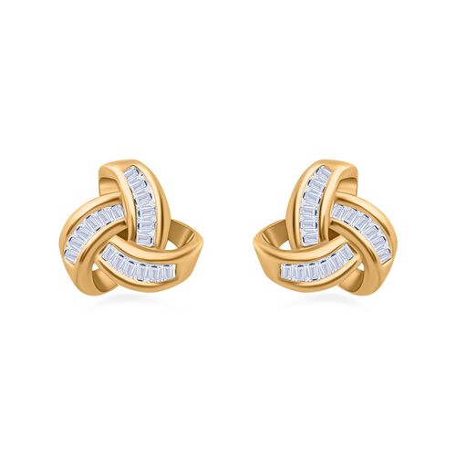 LUXURIANT DIAMOND - Lab Grown Diamant SI-GH SGL zertifiziert Ohrringe, 925 Silber 750 Gelbgold Vermeil ca. 0,25 ct. image number 0