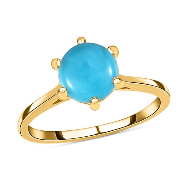 Amerikanischer, natürlicher Sleeping Beauty Türkis-Ring - 1,15 ct. image number 4