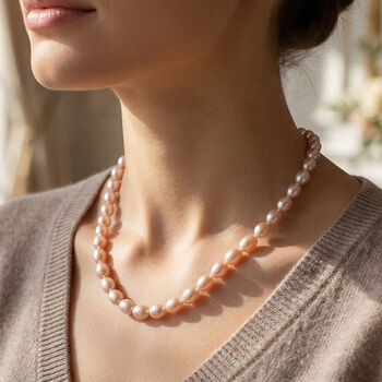 AA lavendel S&uuml;&szlig;wasser Perle 45+5cm Halskette