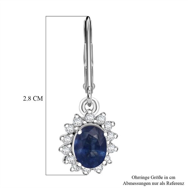 D'Joy Masoala Saphir und Zirkon Ohrringe - 4,52 ct. image number 5
