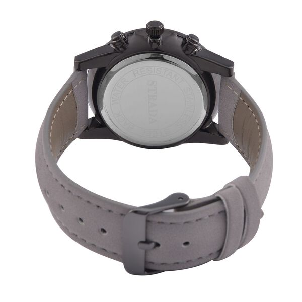 STRADA -Uhr mit grauem Lederband, 23 cm, ca. 29,00g image number 6